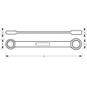 Llave de estrella plana Bahco