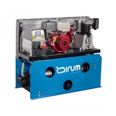Moto compresor gasolina con generador Airum 13cv 50L