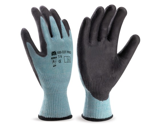 Guantes Fibra HPPE con PU Marca 688