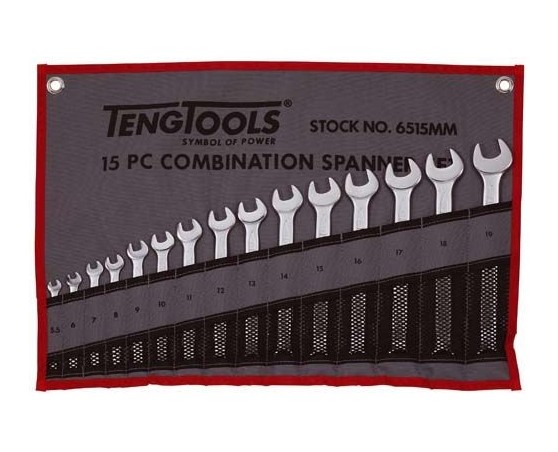 Juego de llaves combinadas bolsa 15 piezas TengTools Juego de llaves combinadas bolsa 15 piezas TengTools