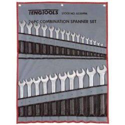 Juego de llaves combinadas bolsa 26 piezas TengTools