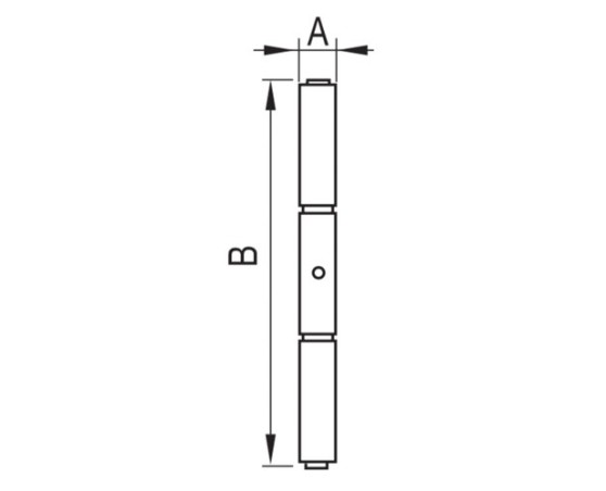 Pernio 3 cuerpos acero