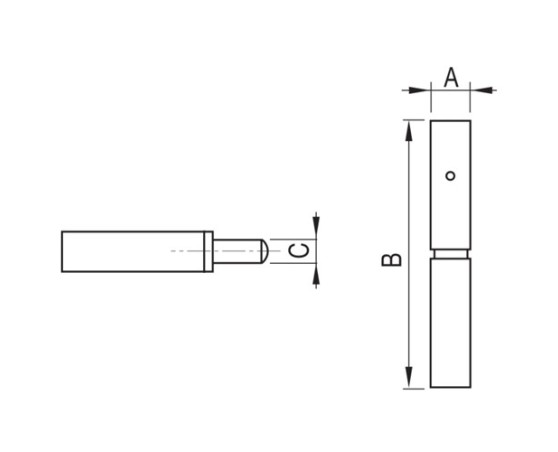Pernio 2 cuerpos inoxidable