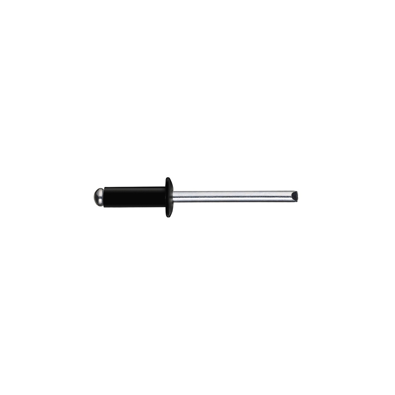 Remache tubular DIN-7337 estándar aluminio negro (Uds)