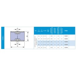 Silemblock cilíndrico hembra C INOX