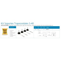 Kit soporte pie máquina S40 Kit soporte pie máquina S40