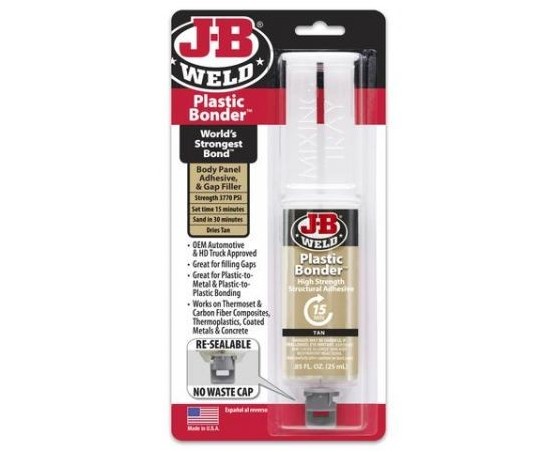 Adhesivo Epoxy específico para plásticos JB Weld