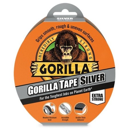 Cinta americana plata Gorilla