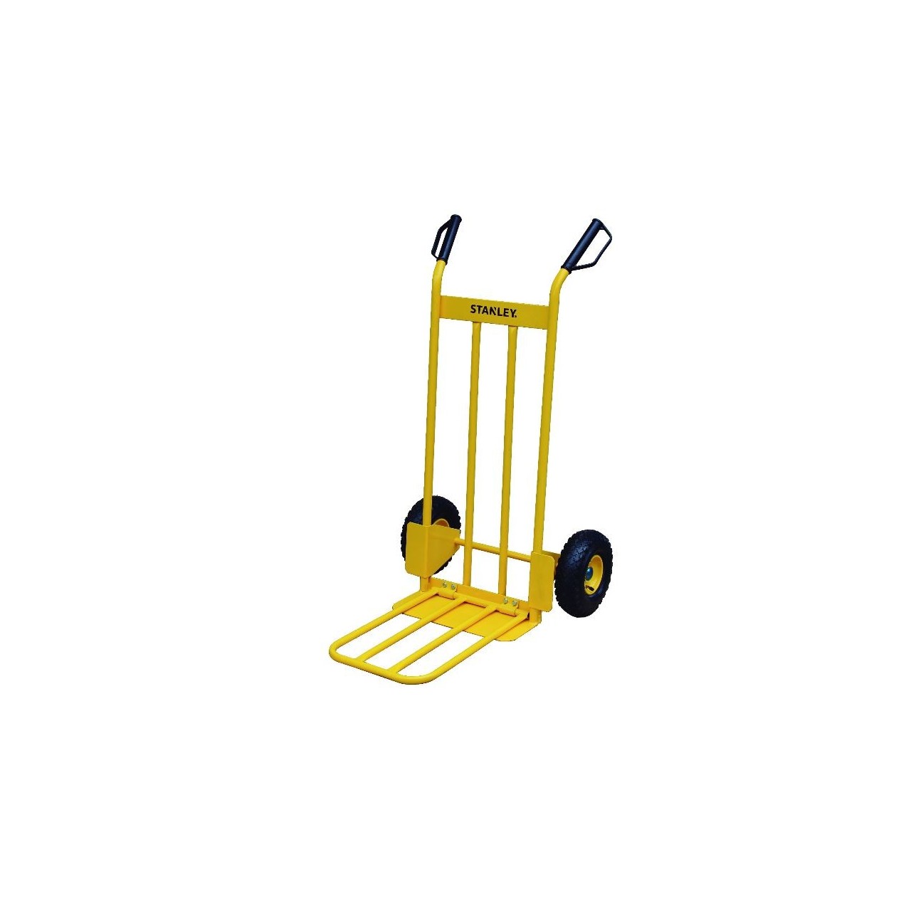 Carretilla de acero con para abatible