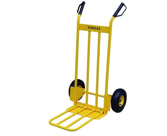 Carretilla de acero con para abatible