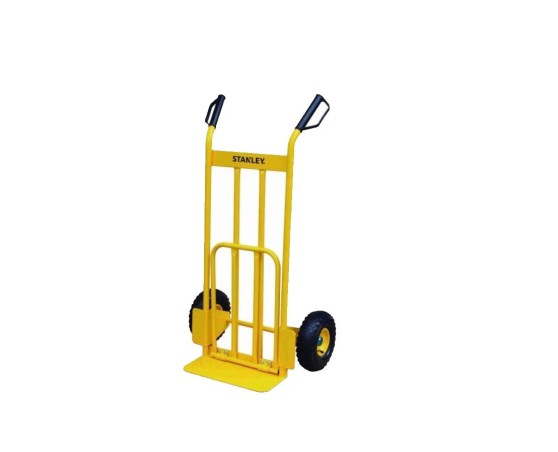 Carretilla de acero con para abatible