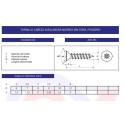 Tornillo DIN-7505A inoxidable
