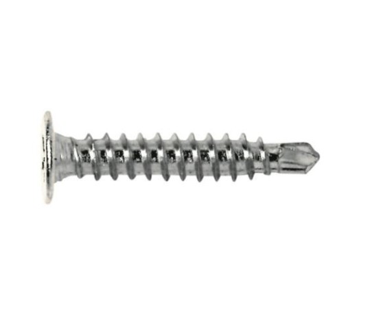 Tornillo broca cabeza extraplana ZN CET (CAJA)