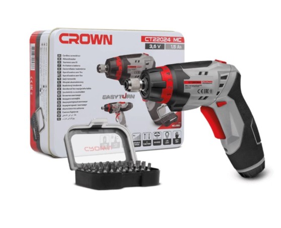 Atornillador sin cable Crown 3,6V/1,5Ah Atornillador sin cable Crown 3,6V/1,5Ah