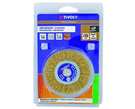 Cepillo circular laton tivoly