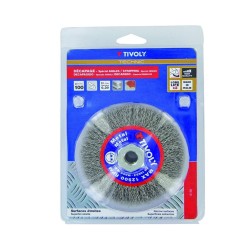 Cepillo conico ondulado tivoly para amoladora