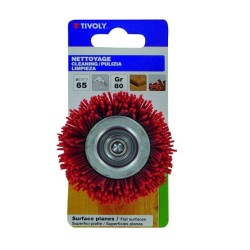 Cepillo nylon rojo tivoly para taladro Cepillo nylon rojo tivoly para taladro
