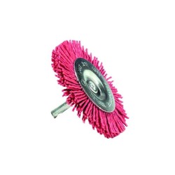 Cepillo nylon rojo circular tivoly para taladro