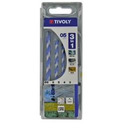 Juego de brocas multi material 5 piezas Tivoly