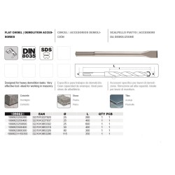Cincel DIN-8035 SDS-Max Tivoly