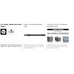 Cincel hexagonal 30mm Tivoly