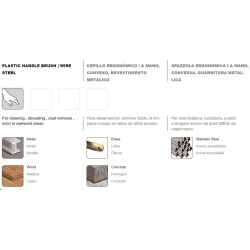 Cepillo ergonómico mango plástico Tivoly