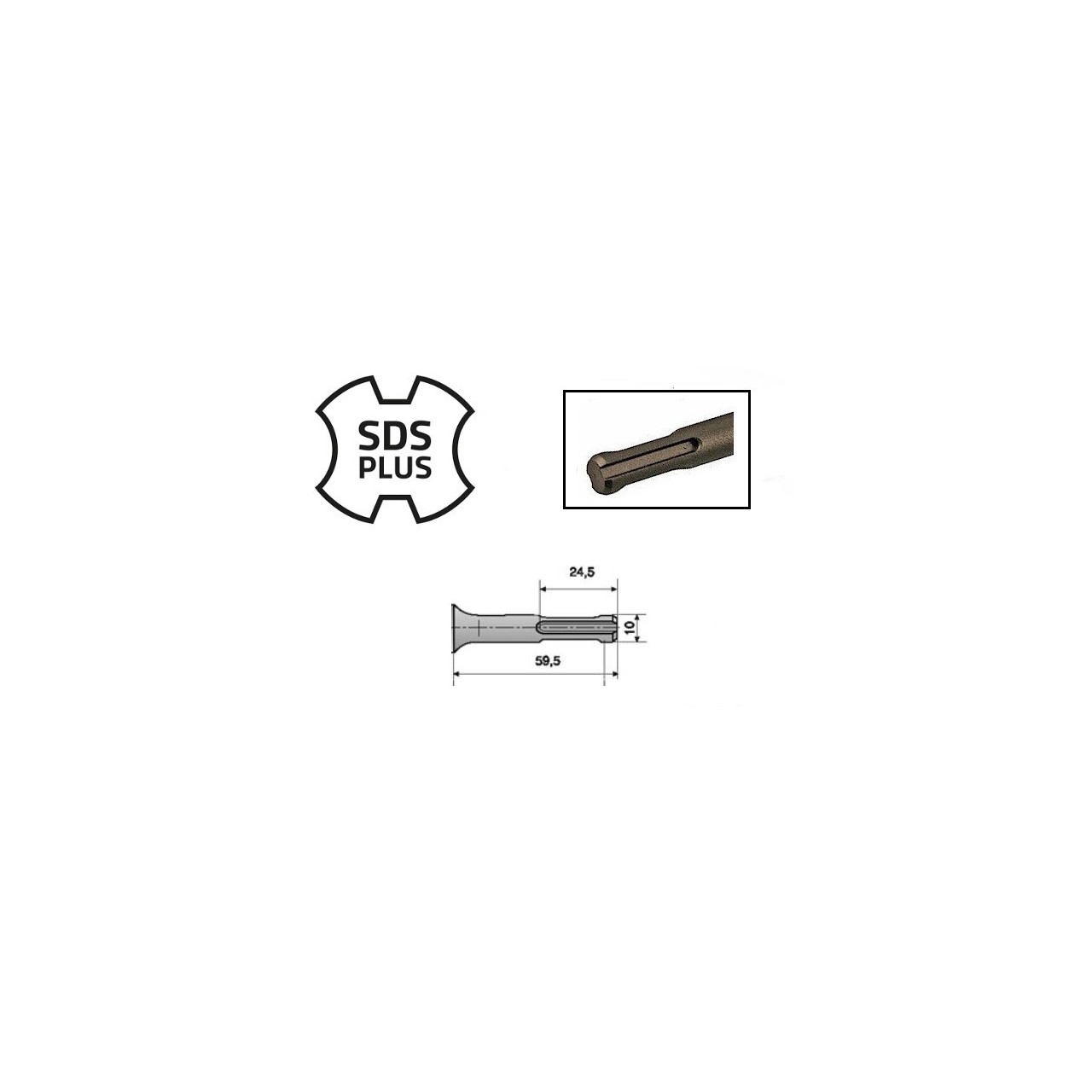 Corona de hormigón SDS+ de Tivoly