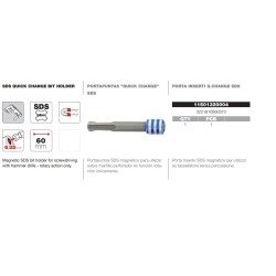 Adaptador puntas 1/4" ajuste rápido SDS+ Tivoly