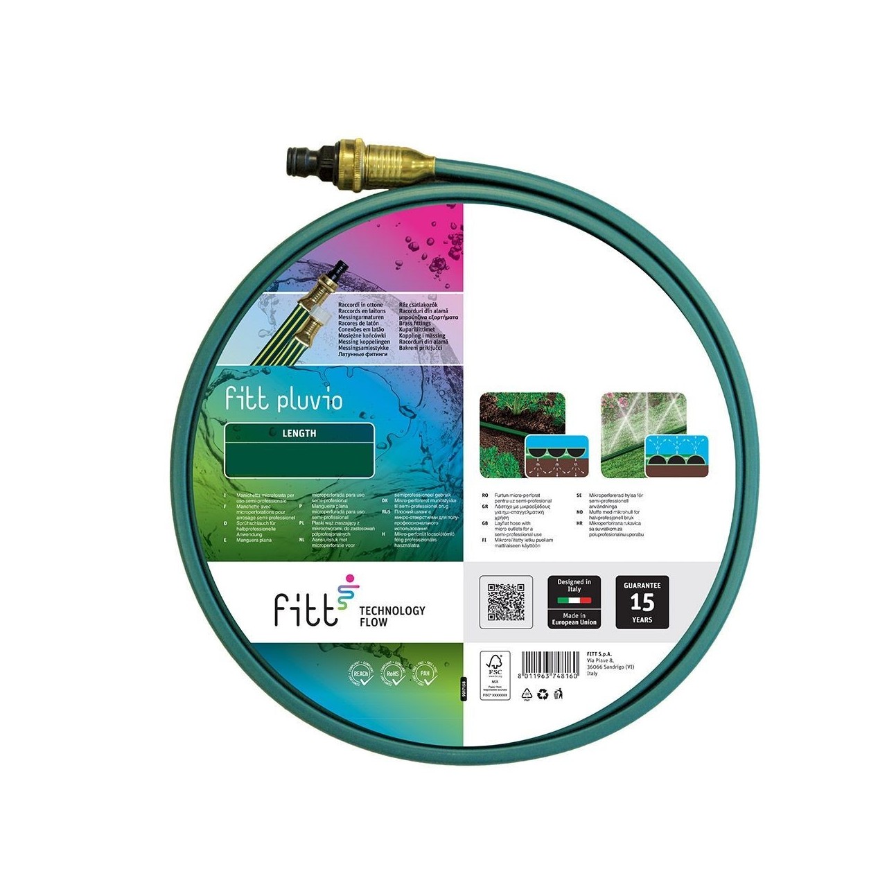  Manguera riego lluvia / impregnación Fitt Pluvio